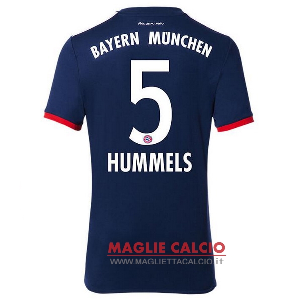 nuova maglietta bayern munich 2017-2018 hummels 5 seconda